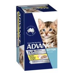 Advance Kitten Tender Chicken Delight 85g x 7 Trays/Box