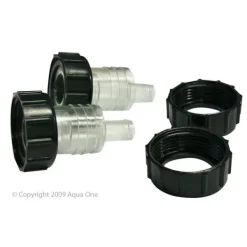 Aqua One Pondmaster UVC 9w to 36w Inlet Outlet Adaptor Set #11700