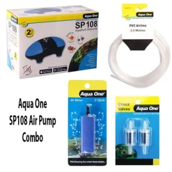 Aqua One SP108 Air Pump & Supplies COMBO