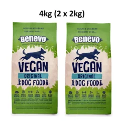 Benevo VEGAN Adult Original DOG Food 4kg (2 x 2kg) BULK BUY