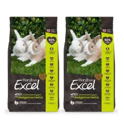 Burgess Excel Natures Blend Adult Rabbit Nuggets with Hedgerow Herbs 1.5kg x 2 BULK BUY