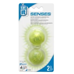 Catit Design Senses Motion Activated Illuminated Ball 2pk