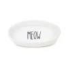 Cattitude MEOW Ceramic Cat Dish Oval