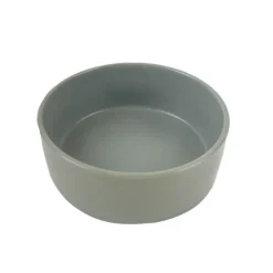 Cattitude Zen Ceramic Cat Bowl Grey