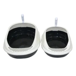 Crystal Pure Cat Litter Tray with Rim
