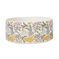 DOGUE Ceramic Dog Bowl Wildflower Collection Pink/Mustard