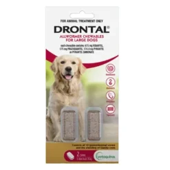 Drontal Allwormer Chewable for Large Dogs 2 x 35kg Chews