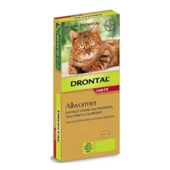 Drontal Allwormer Tablets For Cats 2 x 6kg Tablets