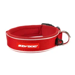 Ezy Dog Neo Classic Neoprene Dog Collar Red