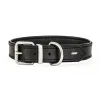 Ezy Dog Oxford Leather Classic Collar Black