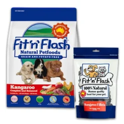 Fit n Flash Dog Food Grain Free Kangaroo 2kg + Kangaroo Fillets 120g COMBO