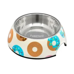 Fuzzyard Go Nuts for Donuts Easy Feeder Dog Bowl