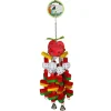 Green Parrot Bird Toy APPLE MUNCH