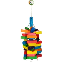 Green Parrot Bird Toy BLOCK HEAD