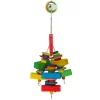 Green Parrot Bird Toy BLOCK SHOCK