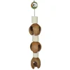 Green Parrot Bird Toy TRIPLE COCO HEAD