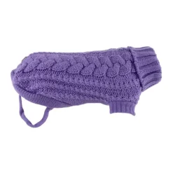 Huskimo French Knit Dog Jumper Lavender