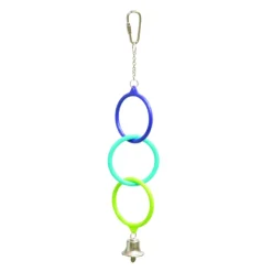 Kazoo Bird Triple Cage RING with Bell