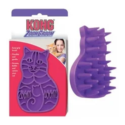 KONG Zoom Groom Brush CAT (Purple)