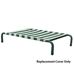 Kramar Sleep Ezy Alfresco Bed REPLACEMENT COVER ONLY Green & White Small