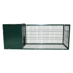 Metal Rabbit Hutch 4 Foot Dark Green