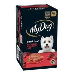 My Dog Classic Loaf Gourmet Beef & Liver 100g x 6 Trays Box