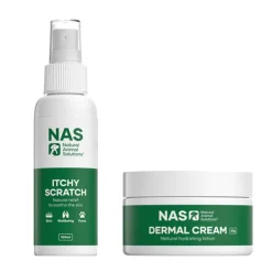 Natural Animal Solutions NAS Itchy Skin COMBO ItchyScratch + Dermal Cream
