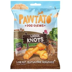 Pawtato Dog Chews Knots Large 180g
