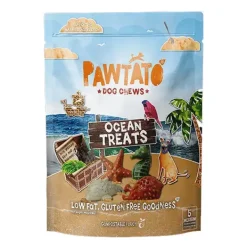 Pawtato Dog Chews Ocean Treats Medium 140g