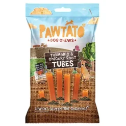 Pawtato Dog Chews Tumeric & Chicory Root Tubes 90g