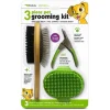Petkin 3 Piece Grooming Kit Green