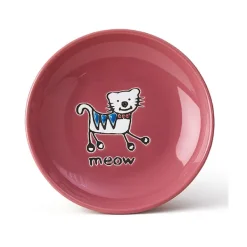 Petrageous Silly Kitty Cat Saucer Pink 13cm