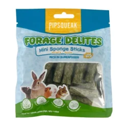 Pipsqueak Forage Delights Mini Sponge Sticks Alfalfa & Apple 35g