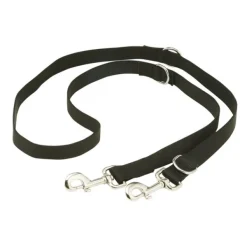Prestige Flat Nylon Bench Leash Black 1" x 8' (244cm)