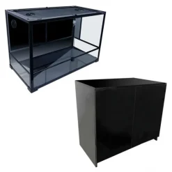 Reptile One RTF 900HT Glass Terrarium + ROC 900 Cabinet COMBO - CLICK & COLLECT ONLY