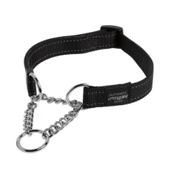Rogz Obedience Half-Check Collar Black