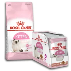 Royal Canin Feline Kitten 2kg + Kitten Instinctive in Gravy Box 12 x 85g COMBO