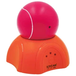 Scream 360° Laser Light Ball with Stand Cat and Dog Toy Loud Pink & Orange 9cm