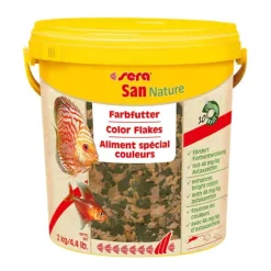 Sera San Nature Tropical Fish Color Flakes 2kg / 10L