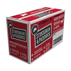 Stockman & Paddock Aussie Baked Dog Biscuits with Beef 10kg
