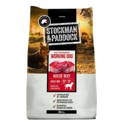 Stockman & Paddock High Performance Working Dog Food Aussie Beef 20kg