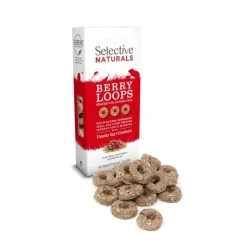 Supreme Selective Naturals Berry Loops Guinea Pig Treat with Timothy Hay and Cranberry 80g