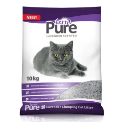 Terra Pure LAVENDER Clumping Cat Litter 10kg