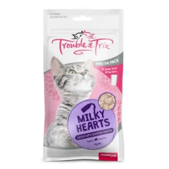 Trouble & Trix Cat Treat Milky Hearts 70g