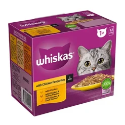 Whiskas Adult Pouches with Chicken in Gravy 12 x 85g Box