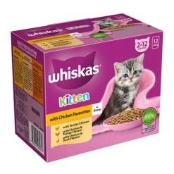 Whiskas Kitten Pouches with Chicken in Gravy 12 x 85g Box