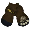 Zeez Non Slip Pet Socks Brown Bee