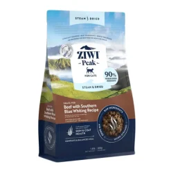 Ziwi Peak Steam & Dried Beef with Southern Blue Whiting for Cats 800g
