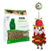 ZuPreem NATURAL Parrots & Conures 1.4kg + Green Parrot APPLE MUNCH Bird Toy COMBO